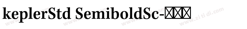 keplerStd SemiboldSc字体转换